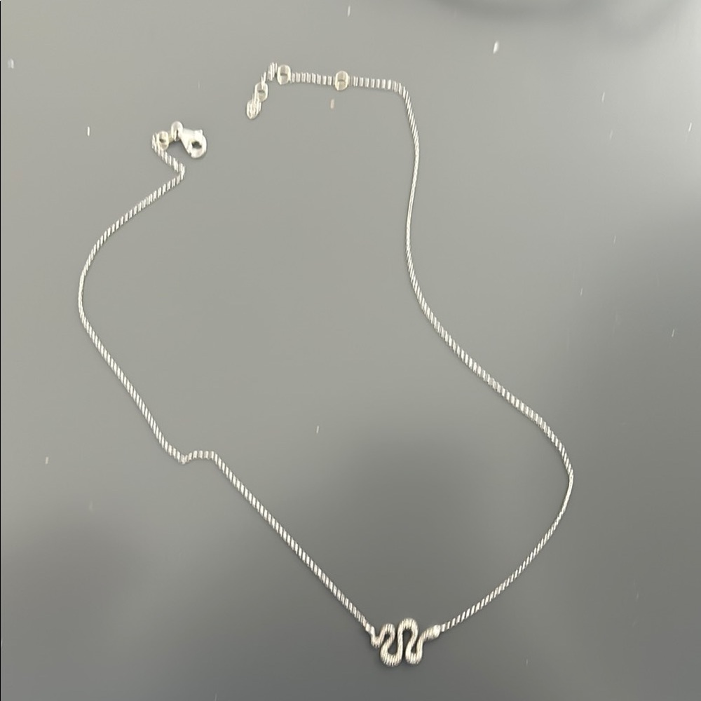 Elegant 14k and pave diamond Snake Necklace by Effy